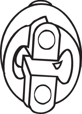 BOSAL 255-051 Banda cauciuc, sistem de esapament