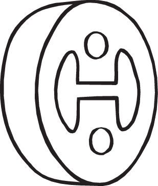 BOSAL 255-383 Banda cauciuc, sistem de esapament