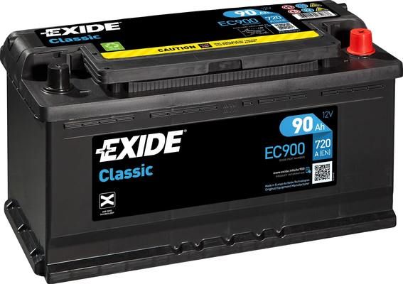 Baterie auto EXIDE EC900 90Ah 12V 