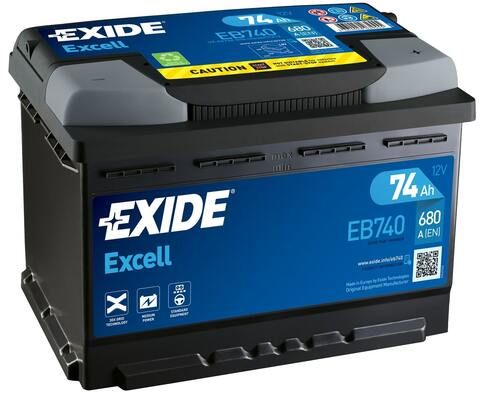 Baterie auto EXIDE EB740 74Ah 12V 
