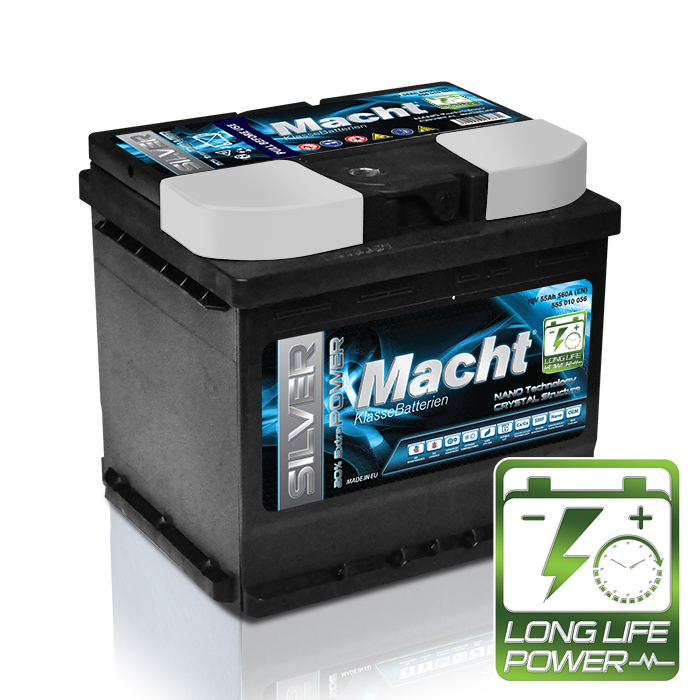 Baterie auto MACHT SILVER POWER 55Ah 12V 25873