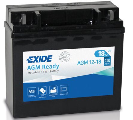 Baterie moto EXIDE AGM12-18 18Ah 12V 