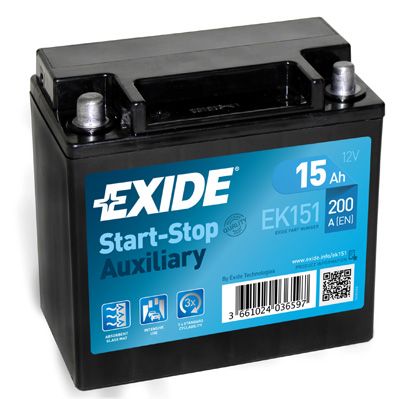 Baterie moto EXIDE EK151 15Ah 12V 
