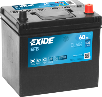 Baterie auto EXIDE EL604 60Ah 12V 