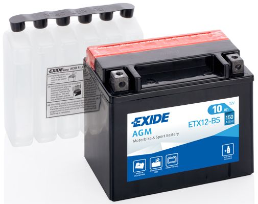 Baterie moto EXIDE ETX12-BS 10Ah 12V 