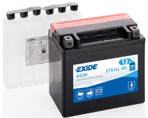 Baterie moto EXIDE ETX14L-BS 12Ah 12V 
