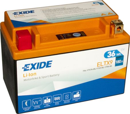 Baterie moto EXIDE ELTX9 3Ah 12V 