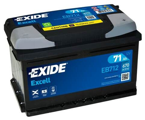 Baterie auto EXIDE EB712 71Ah 12V 