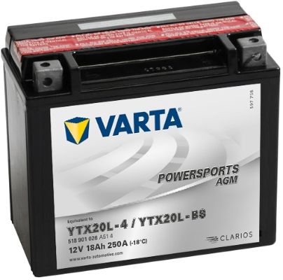 Baterie moto VARTA 518901026A514 18Ah 12V 