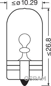 OSRAM 2825 Bec, lumini de stationare
