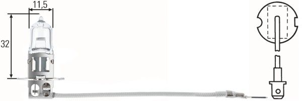 HELLA 8GH002090-481 Bec, proiector ceata