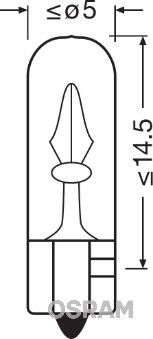 OSRAM 2721 Bec, lumini interioare
