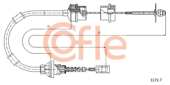 COFLE 1172.7 Cablu ambreiaj