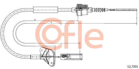 COFLE 12.7201 Cablu ambreiaj