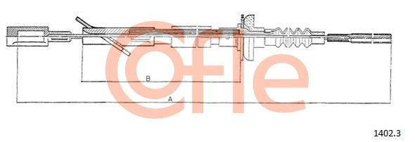 COFLE 1402.3 Cablu ambreiaj