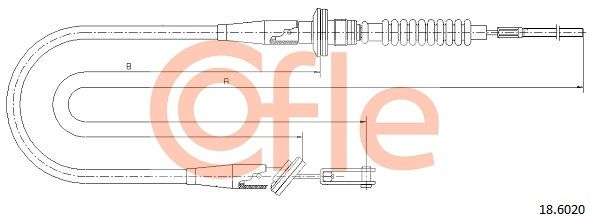 COFLE 18.6020 Cablu ambreiaj