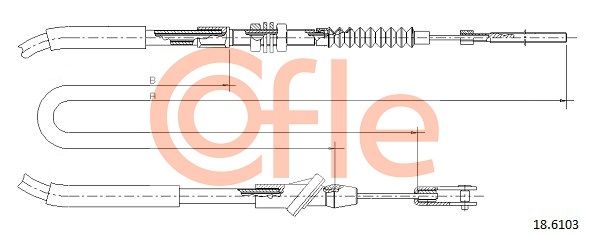 COFLE 18.6103 Cablu ambreiaj