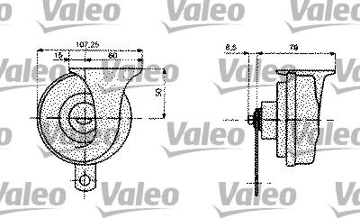 VALEO 479159 Claxon
