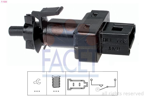 FACET 7.1222 Comutator lumini frana