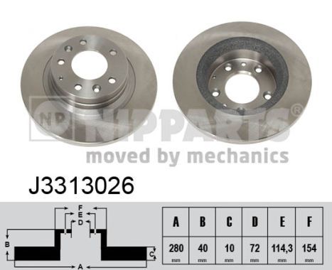 NIPPARTS J3313026 Disc frana