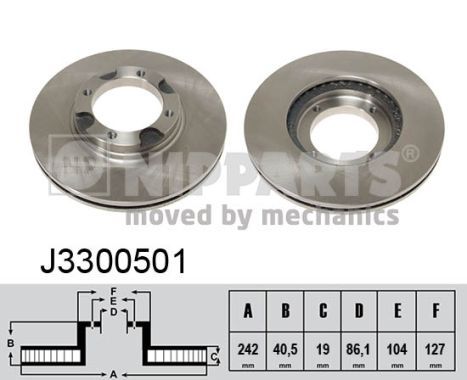 NIPPARTS J3300501 Disc frana