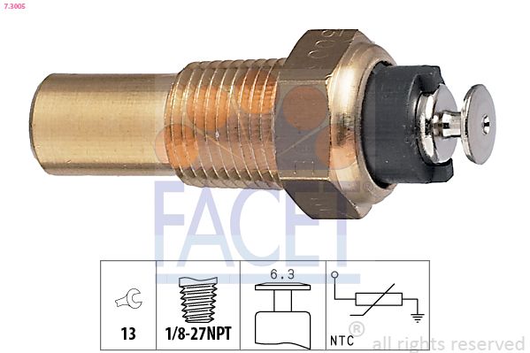 FACET 7.3005 Senzor, temperatura lichid de racire
