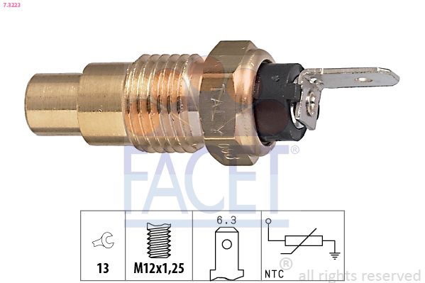 FACET 7.3223 Senzor, temperatura lichid de racire