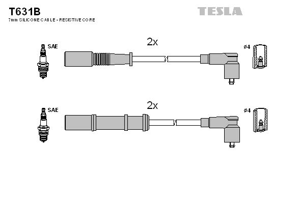 TESLA T631B Set cablaj aprinder