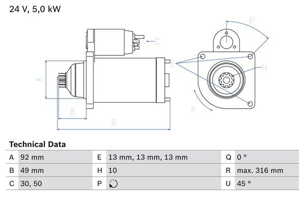 BOSCH 0986023430 Starter