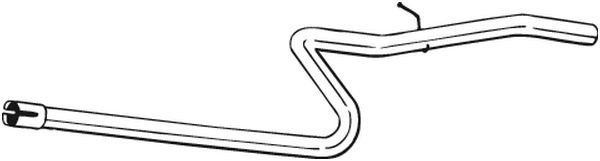 BOSAL 889-713 Teava reparatie, catalizator