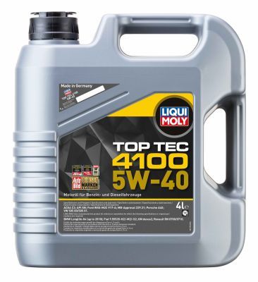 Ulei motor LIQUI MOLY 5W-40 TOP TEC 4100 - API SN/CF ACEA A3/B4/C3 (3700) 4L